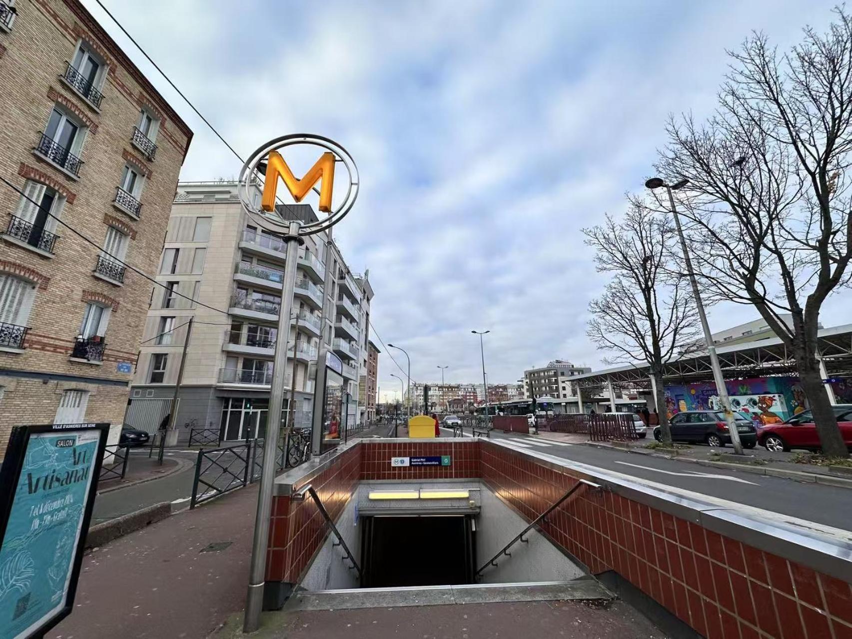 Apartment Metro-Paris Asnières Exterior foto
